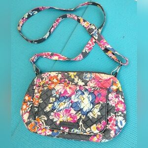 VERA BRADLEY Quilted Parsley Floral Crossbody Bag Multicolor - Small